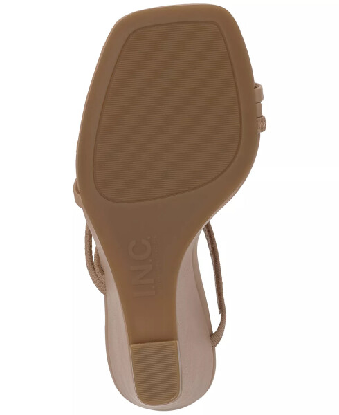 Women's Eiana Toe-Ring Wedge Sandals, Created for Modazone Dark Almond Smooth - 5