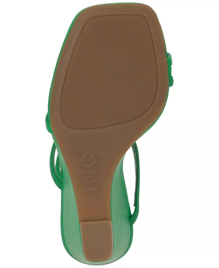 Women's Eiana Toe-Ring Wedge Sandals, Created for Modazone Green Smooth - 5