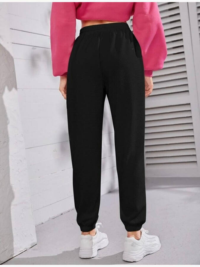 Women's Elastic Waist and Ankle Tracksuit Bottoms SPR24EAK82 - 3