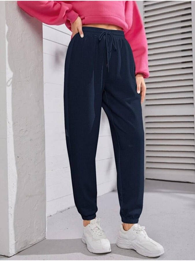 Women's Elastic Waist and Cuff Sweatpants SPR24EAK82 - 1