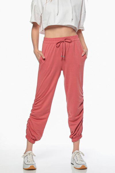 Women's Elastic Waist and Leg Tracksuit Bottoms - 2