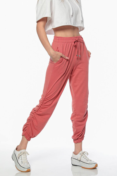 Women's Elastic Waist and Leg Tracksuit Bottoms - 3