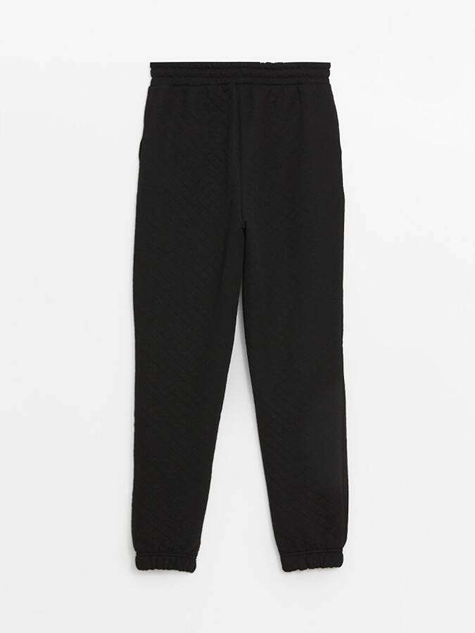 Women's Elastic Waist Plain Jogger Sweatpants - 2