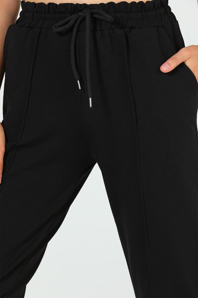 Women's Elastic Waistband Drawstring Sweatpants - 4