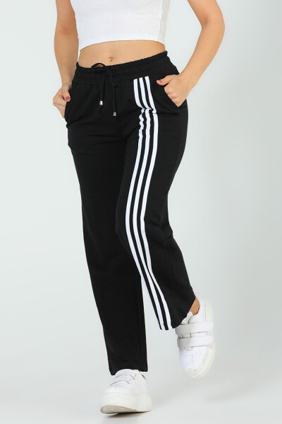 Women's Elastic Waistband Tracksuit Bottoms - 1