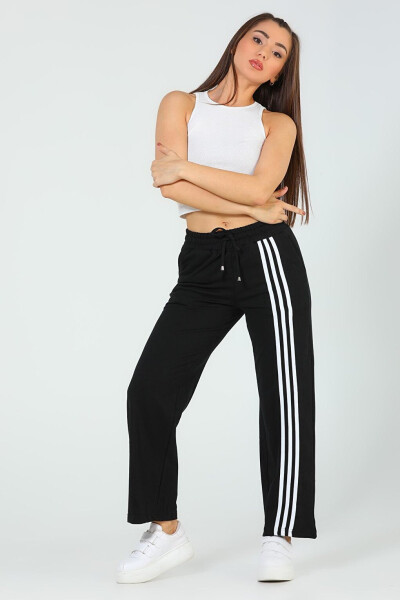 Women's Elastic Waistband Tracksuit Bottoms - 5