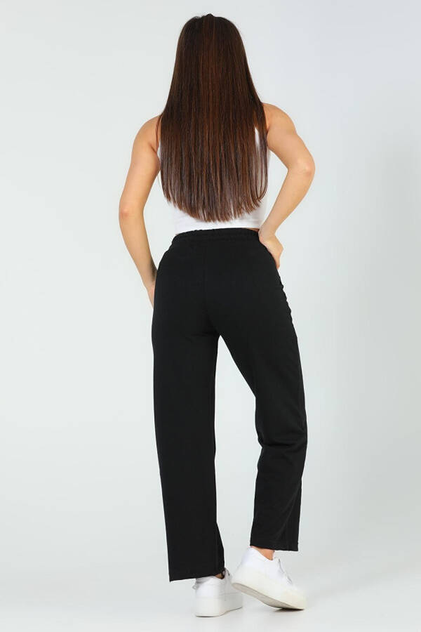 Women's Elastic Waistband Tracksuit Bottoms - 7