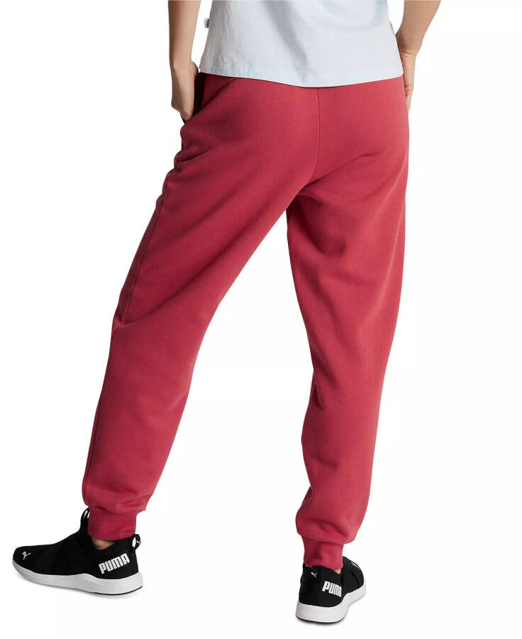 Women's Embroidered-Logo High-Waist Fleece Sweatpant Jogger Astro Red - 2