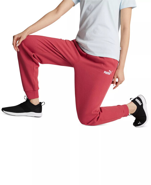 Women's Embroidered-Logo High-Waist Fleece Sweatpant Jogger Astro Red - 3