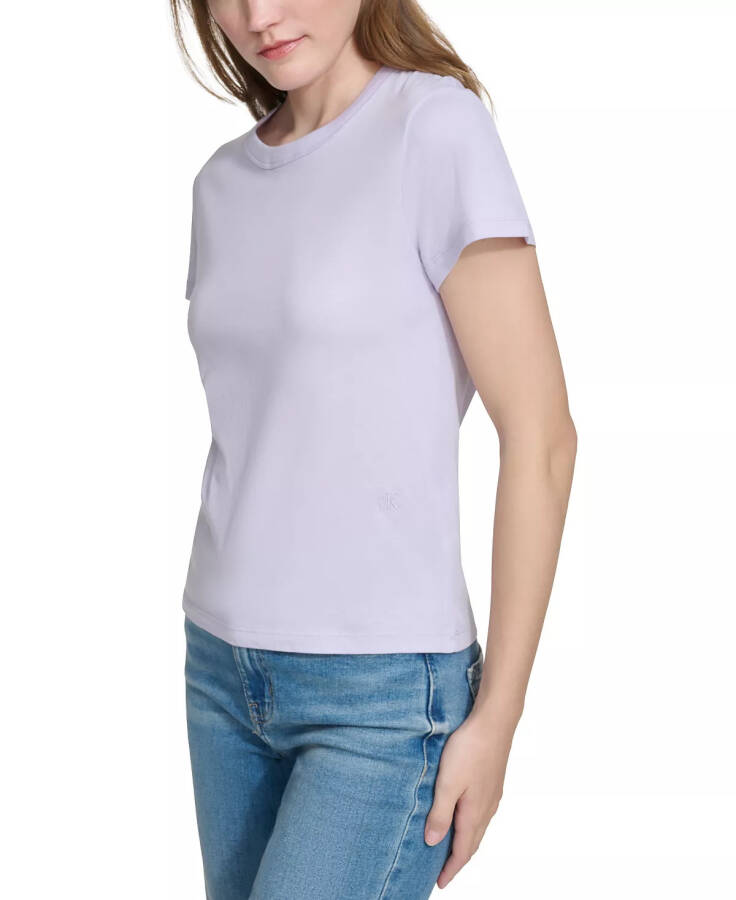 Women's Embroidered Logo Short-Sleeve T-Shirt Orchid - 3