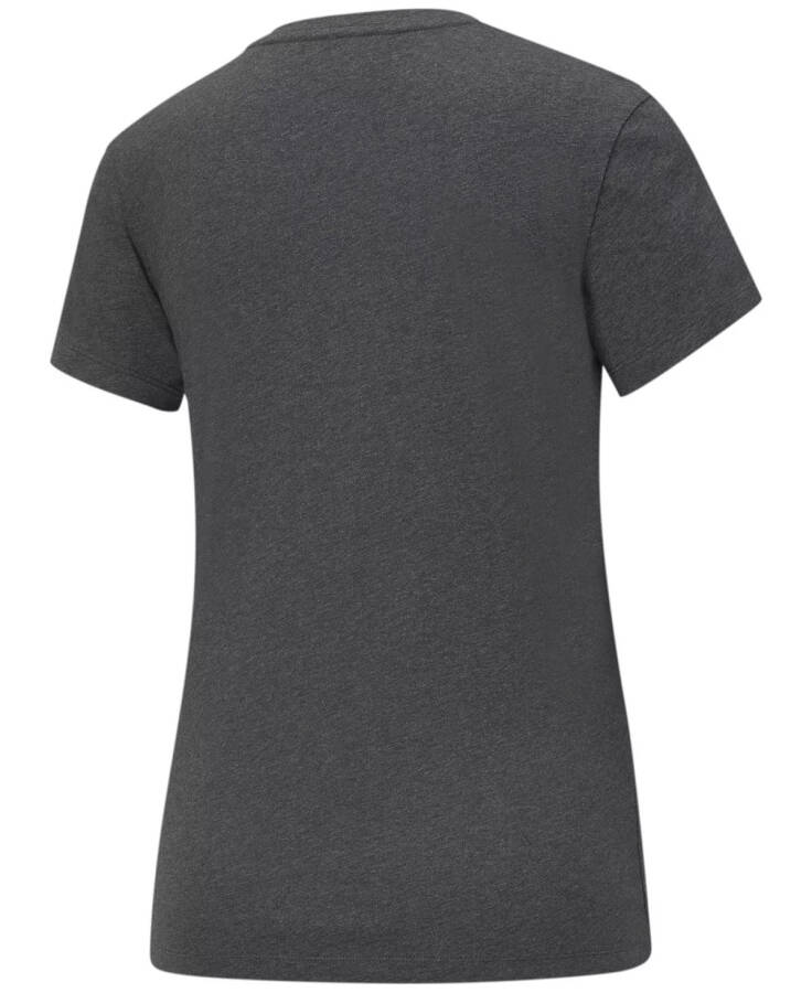 Women's Essentials Graphic Short Sleeve T-Shirt Dark Grey Heather / White - 4