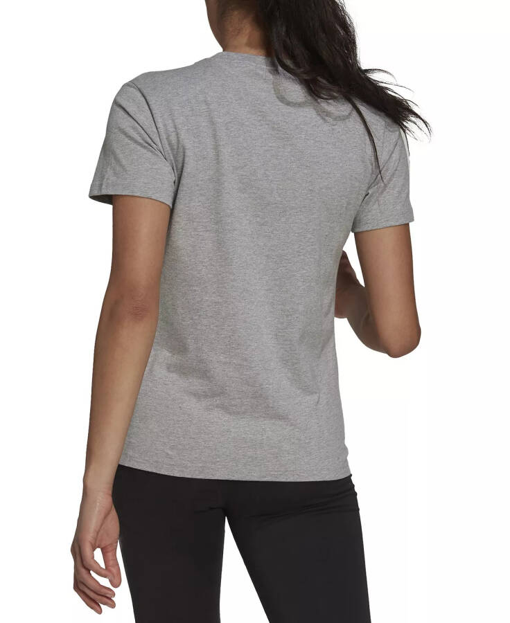 Women's Essentials Logo Cotton T-Shirt, XS-4X Medium Grey Heather/white - 2