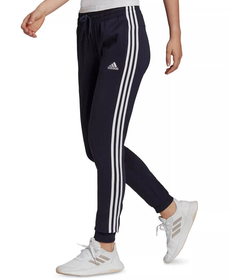 Women's Essentials Warm-Up Slim Tapered 3-Stripes Track Pants, XS-4X Legend Ink/white - 1