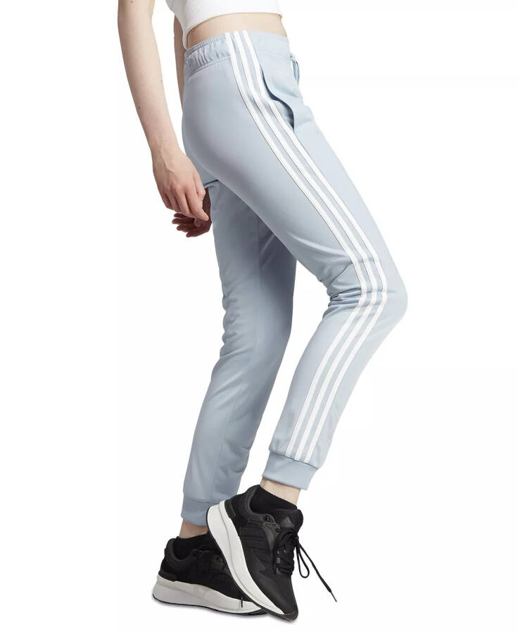 Women's Essentials Warm-Up Slim Tapered 3-Stripes Track Pants, XS-4X Wonder Blue/white - 3