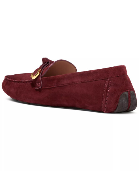 Women's Evelyn Bow Driver Loafers Bloodstone Suede - 3