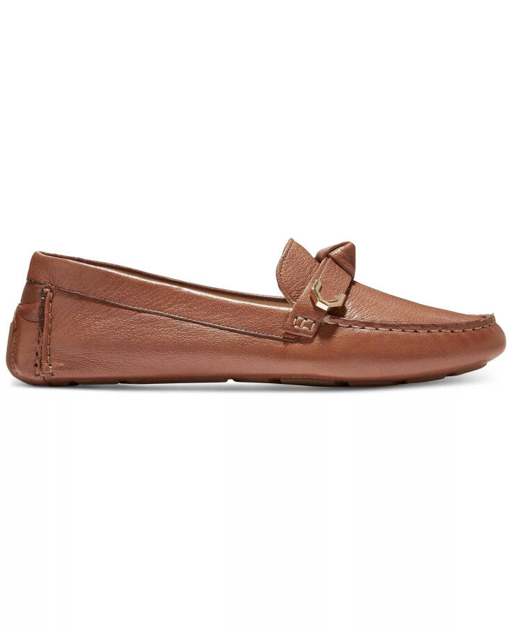 Women's Evelyn Bow Driver Loafers Pecan Leather - 2