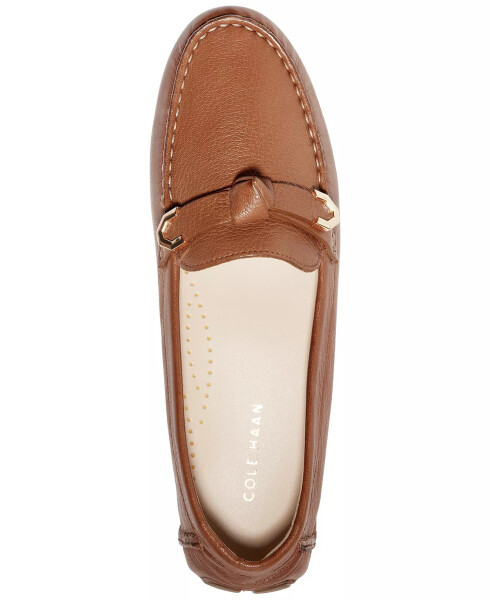 Women's Evelyn Bow Driver Loafers Pecan Leather - 4