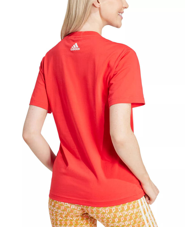 Women's FARM Rio Cotton Printed Logo T-Shirt (Tomato) - 2