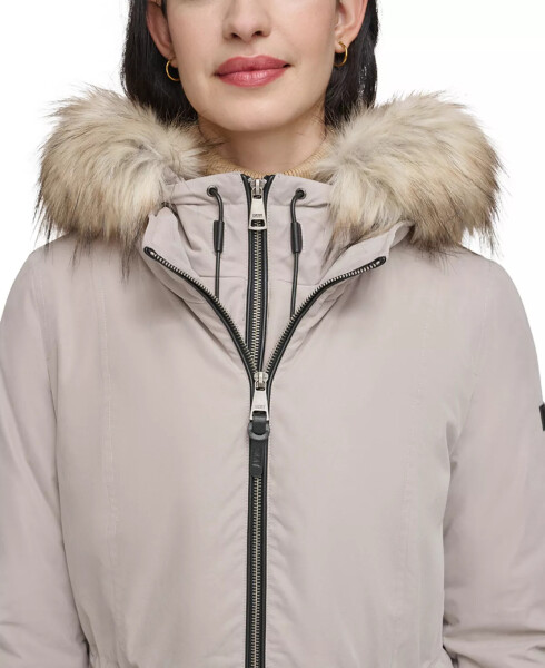 Women's Faux-Fur-Trim Anorak Coat Thistle - 4