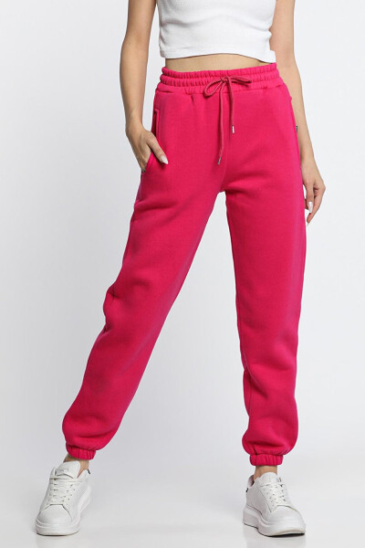 Women's Fleece 3 Thread Cuffed Jogger Sweatpants - 1