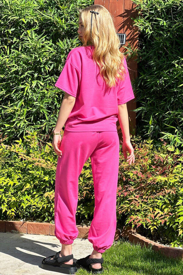 Women's Fuchsia W Printed Tracksuit ALC-X5889 - 2