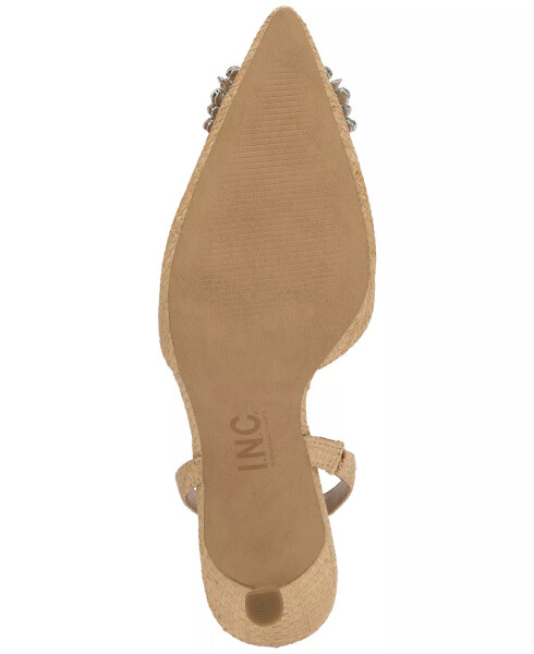 Women's Gevira Pointed-Toe Slingback Pumps, Created for Modazone Natural Raffia - 5