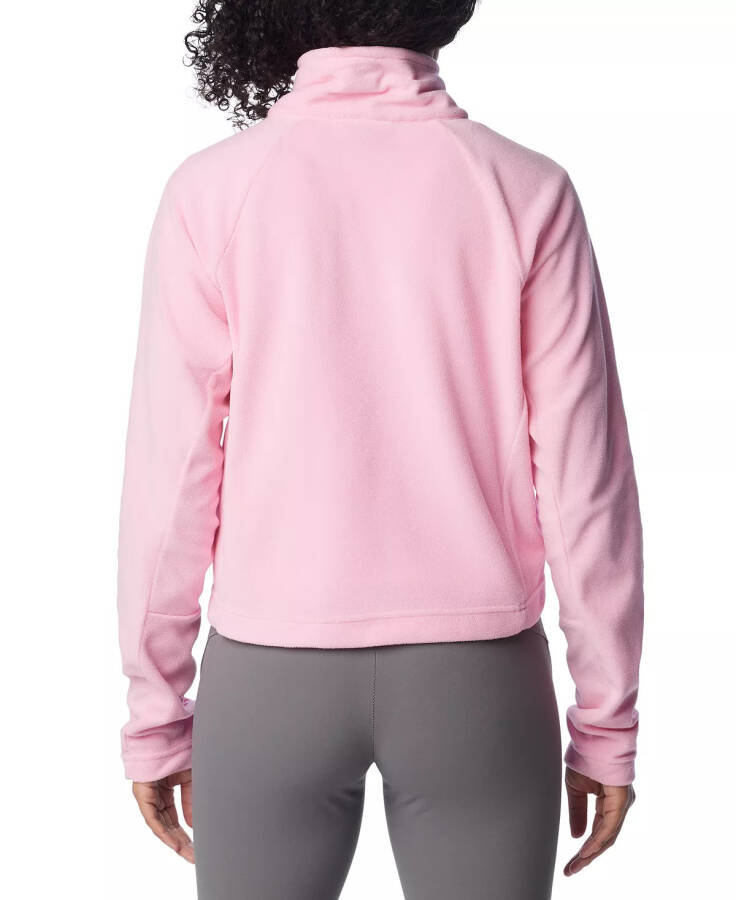 Women's Glacial Cropped II Sportswear Fleece 1/2-Zip Top Wild Rose - 2