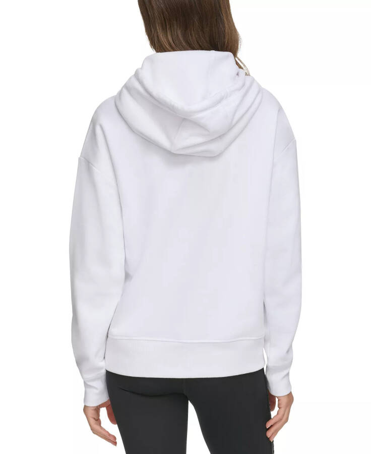 Women's Glitter-Logo Pullover Hoodie White/silver - 2