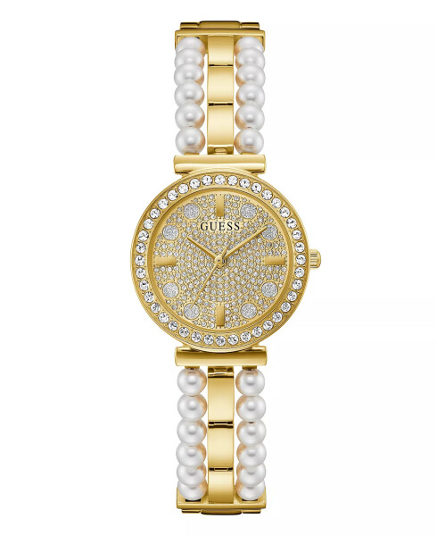 Women's Gold-Tone Glitz Stainless Steel Bracelet Watch, 30mm Gold-Tone - 1