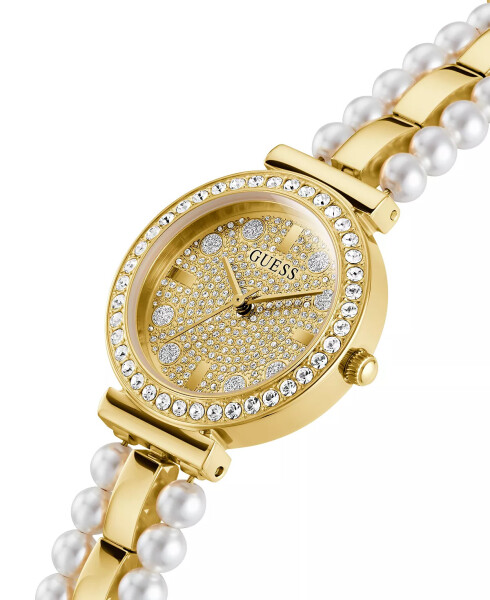 Women's Gold-Tone Glitz Stainless Steel Bracelet Watch, 30mm Gold-Tone - 4