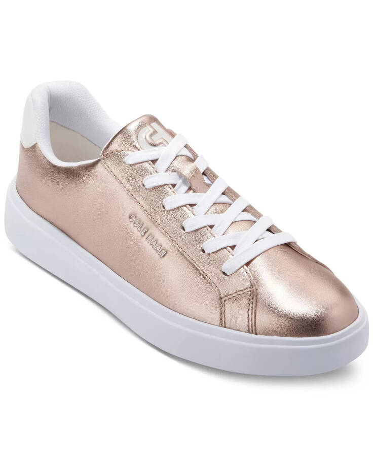 Women's Grand Crosscourt Daily Lace-Up Low-Top Sneakers Rose Gold Metallic - 1