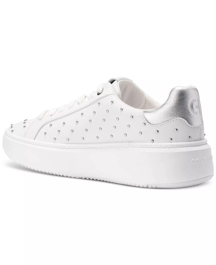 Women's Grandpro Topspin Sneakers Optic White, Micro Studs - 3