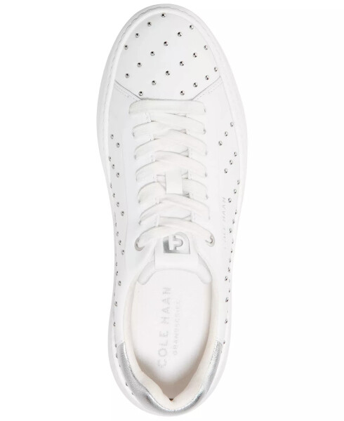 Women's Grandpro Topspin Sneakers Optic White, Micro Studs - 4