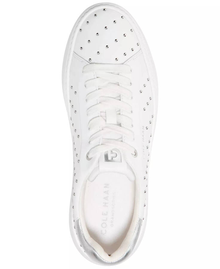 Women's Grandpro Topspin Sneakers Optic White, Micro Studs - 4