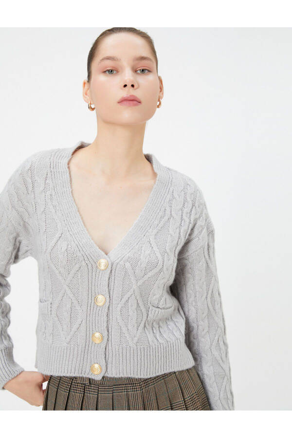 Women's Grey Cardigan - 8