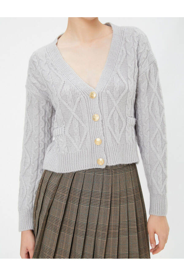 Women's Grey Cardigan - 12