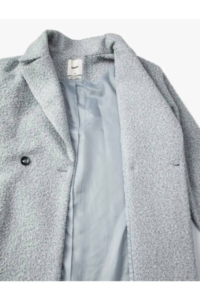 Women's Grey Melange Coat - 6