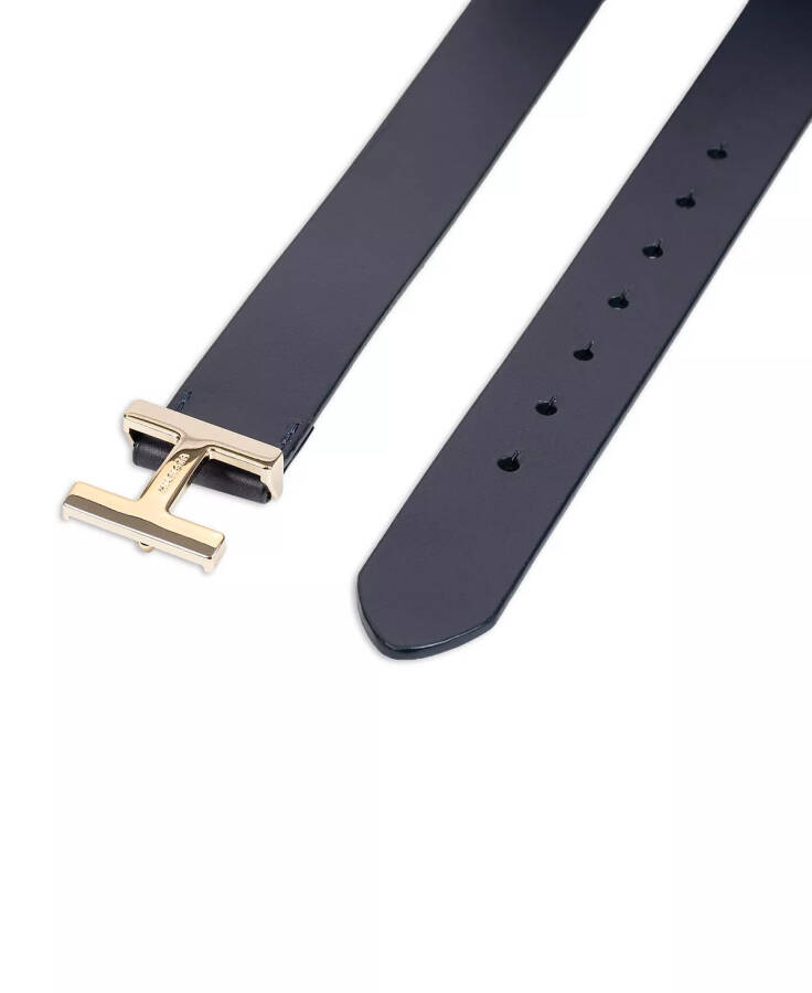 Women's H Monogram Buckle Belt Navy - 4