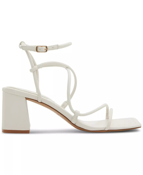 Women's Harmonni Strappy Block-Heel Dress Sandals White Smooth - 2