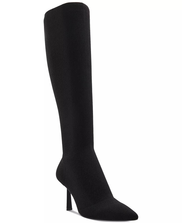 Women's Helagan Pointed-Toe Tall Dress Boots Black - 1