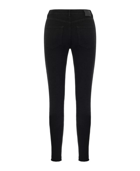 Women's High Waist Skinny Jeans Black - 2