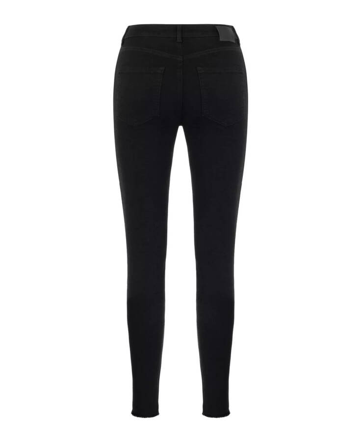 Women's High Waist Skinny Jeans Black - 2