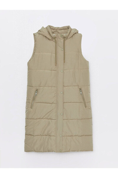 Women's Hooded Puffer Vest - 7