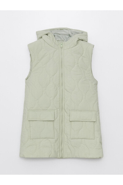 Women's Hooded Puffer Vest - 7