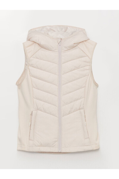 Women's Hooded Puffer Vest - 8