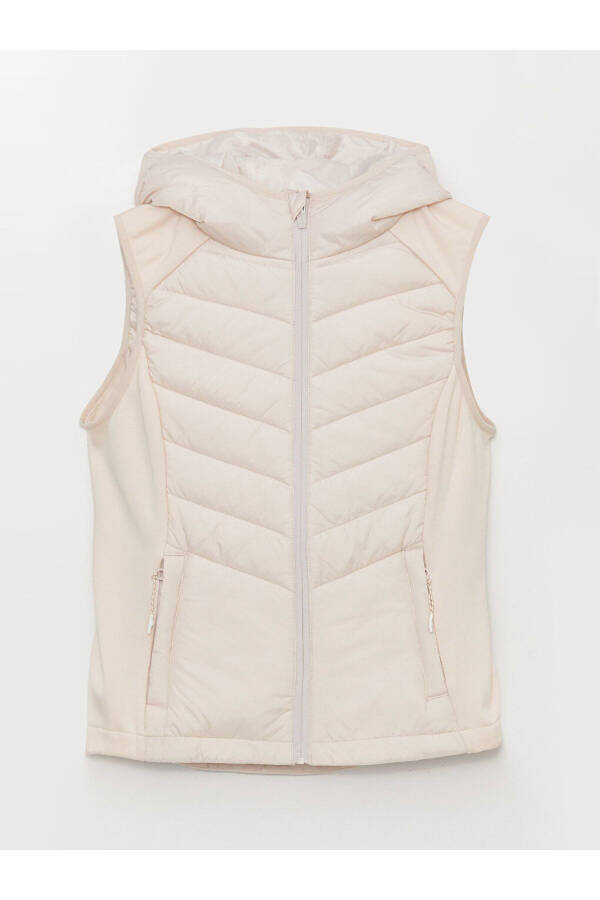 Women's Hooded Puffer Vest - 8