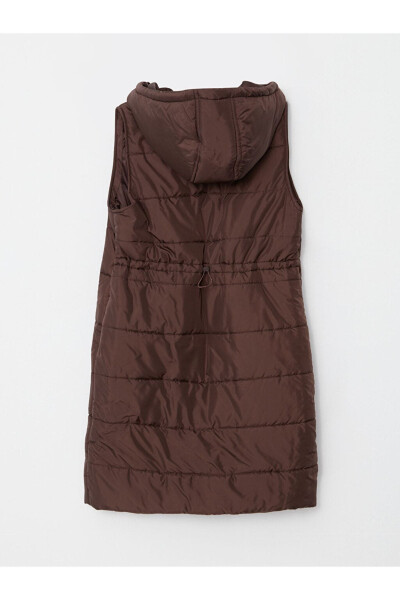 Women's Hooded Puffer Vest - 8