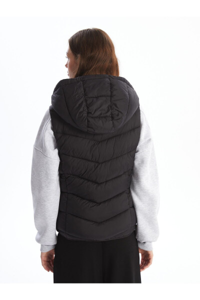 Women's Hooded Puffer Vest - 8