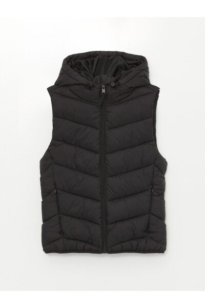 Women's Hooded Puffer Vest - 9