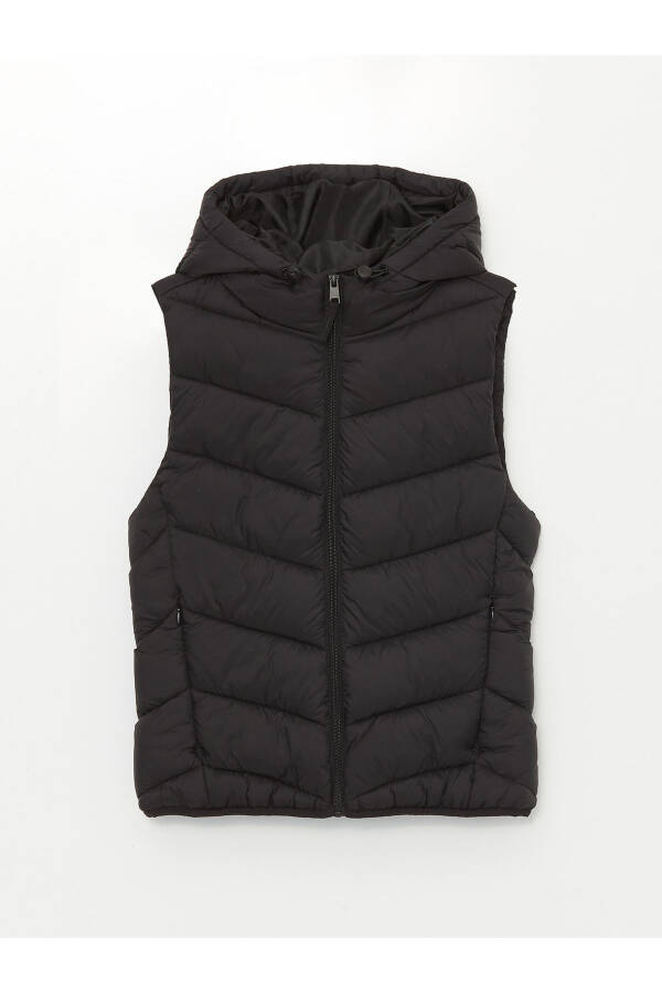 Women's Hooded Puffer Vest - 9